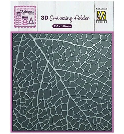 Nellie Snellen 3D Embossing Folder Leaf Grain (EF3D099)