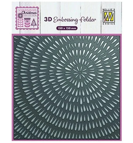 Nellie Snellen 3D Embossing Folder Sliced Wood (EF3D100)