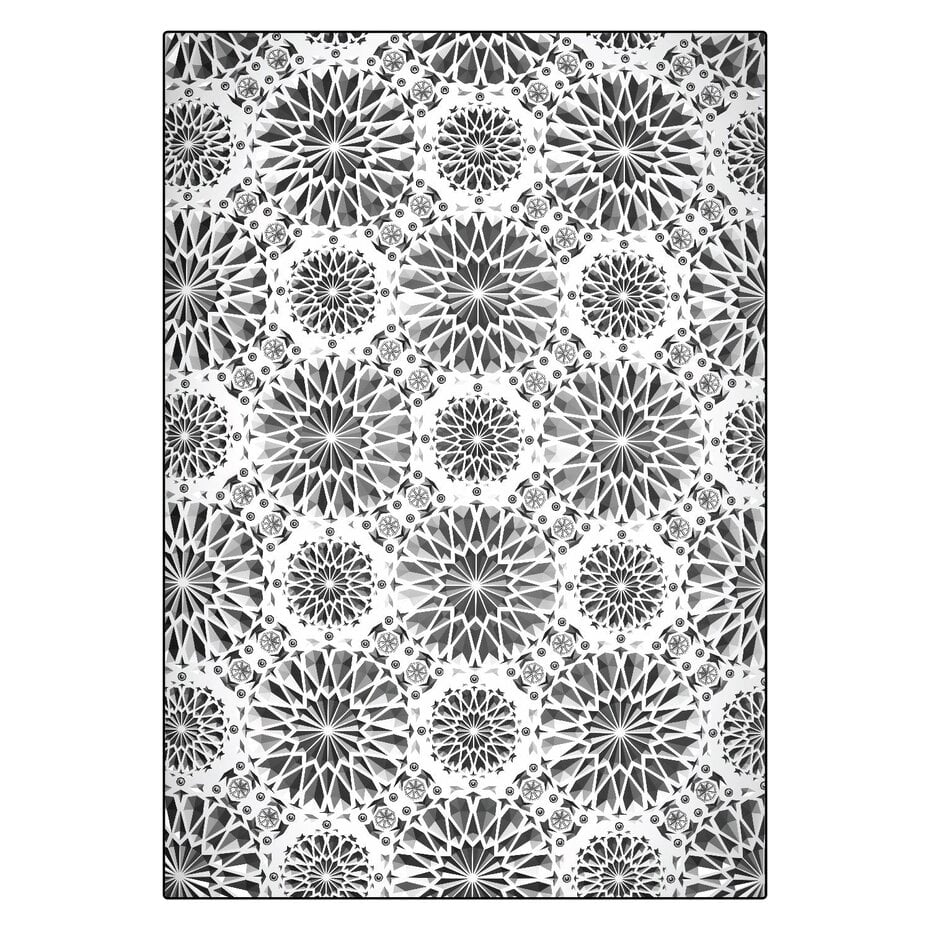 Sizzix 3D Texture Fades by Tim Holtz A5 Kaleidoscope Large (667001)