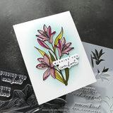 Concord & 9th KW Long Line Lilies Stamp Set & Dies (6 x 8)
