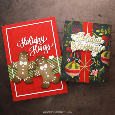 Concord & 9th KW Holiday Hugs and Blessings Dies