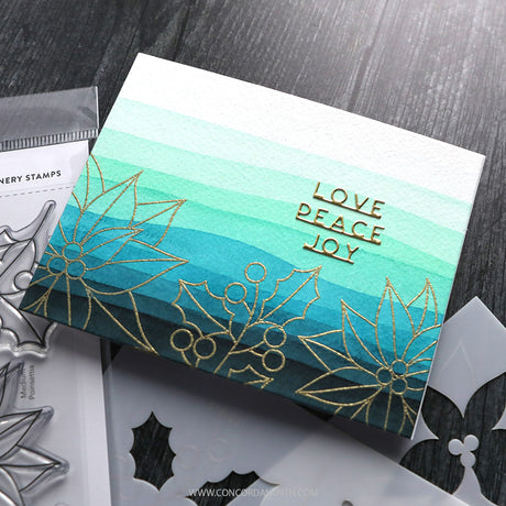 Concord & 9th Kristina Werner Winter Greenery Stamp and Die Bundle
