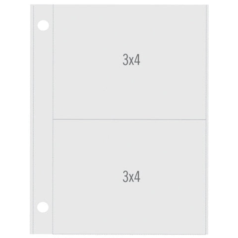 Simple Stories Vertical 3x4/3x4 Pocket Pages - 4086