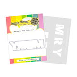 Waffle Flower Crafts Overlapping Merry Die-n-stencil