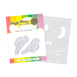 Waffle Flower Crafts Birdie Duo Die-n-stencil