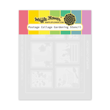 Waffle Flower Craft Postage Collage Gardening Stencil