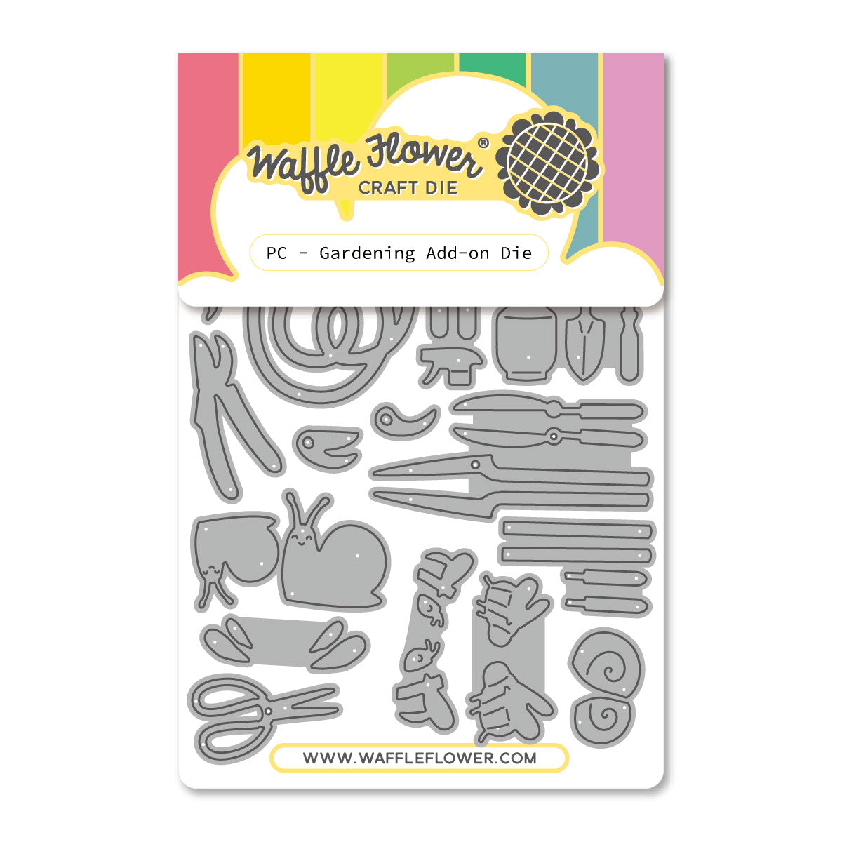 Waffle Flower Craft Postage Collage Gardening Add-ons Die
