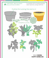 Waffle Flower Craft Happy Herbs Die