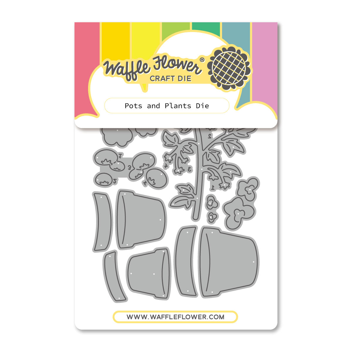 Waffle Flower Craft Pots and Plants Die