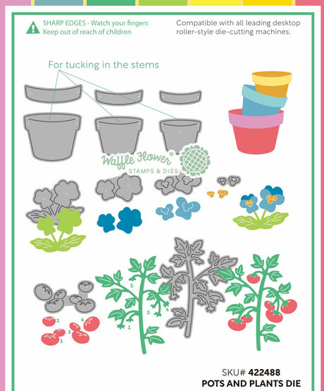 Waffle Flower Craft Pots and Plants Die