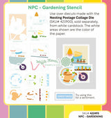 Waffle Flower Craft NPC - Gardening Stencil