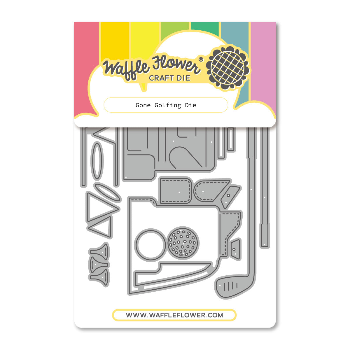 Waffle Flower Gone Golfing Die - 422540