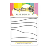 Waffle Flower Wavy Lines Vertical A7 Die - 422546