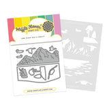 Waffle Flower Lake Scene Die-n-stencil - 422557