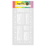 Waffle Flower Postage Collage Slimline Airmail Stencil - 422565