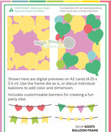 Waffle Flower Balloon Frame Die - 422573