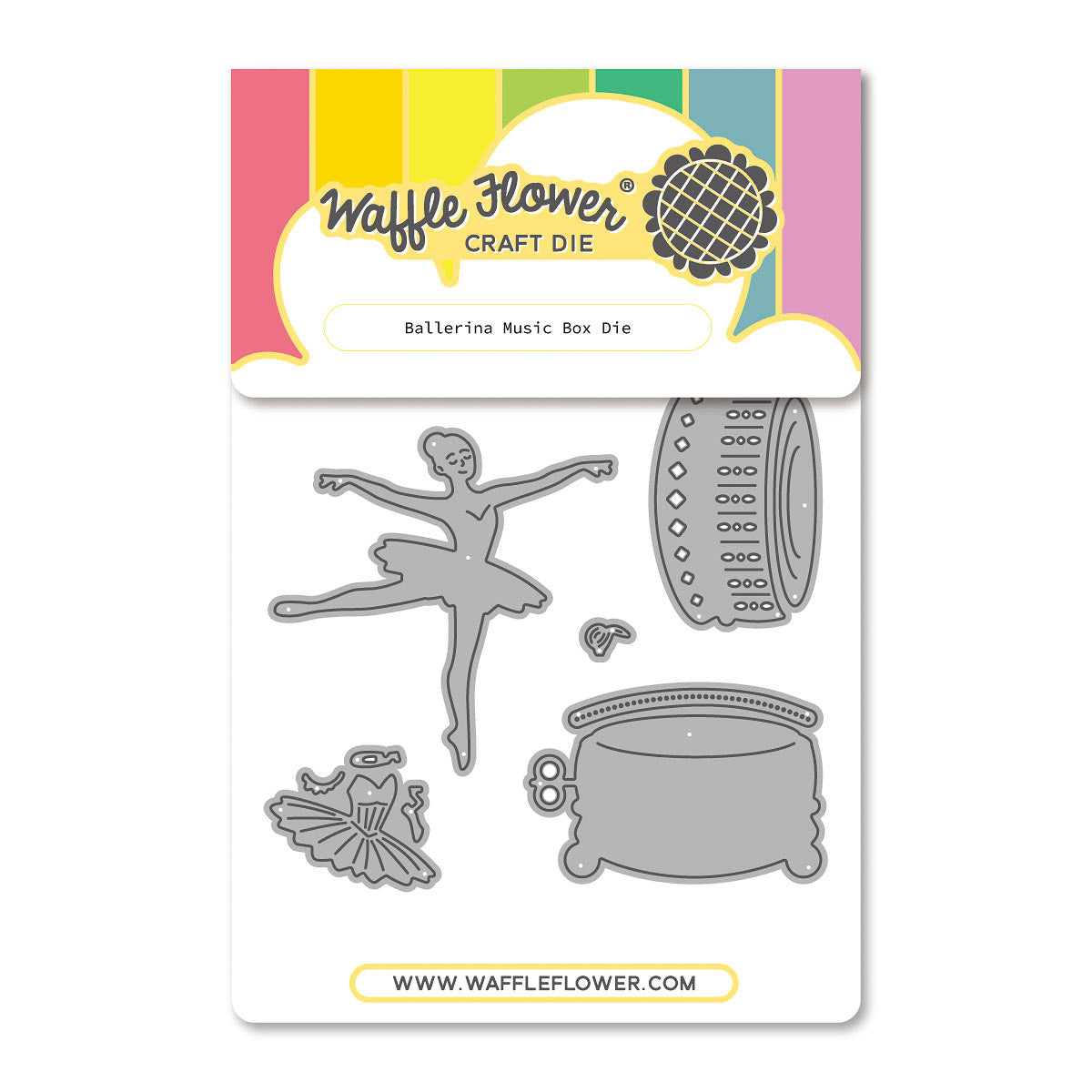 Waffle Flower Ballerina Music Box Die - 422614