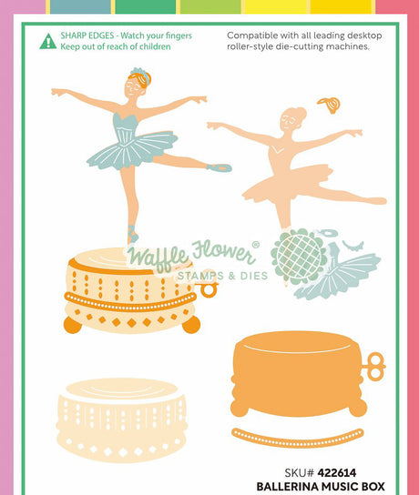 Waffle Flower Ballerina Music Box Die - 422614
