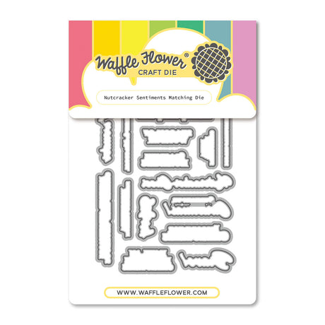 Waffle Flower Nutcracker Sentiments Stamp Set & Die Bundle