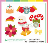 Waffle Flower Postage Collage Christmas Icons Die - 422622