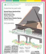 Waffle Flower Grand Piano Die - 422724
