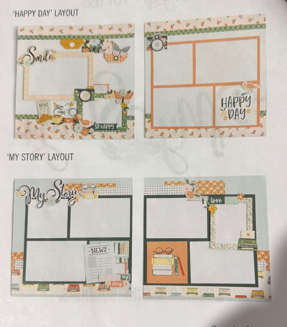 Simple Stories My Story layout Kit