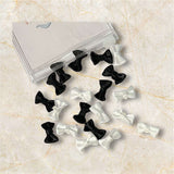 Crafty Trails Bitty Bows -5x white/ 5x black (10 pcs)