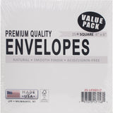 Leader Envelopes 6"X6" 25/Pkg Natural