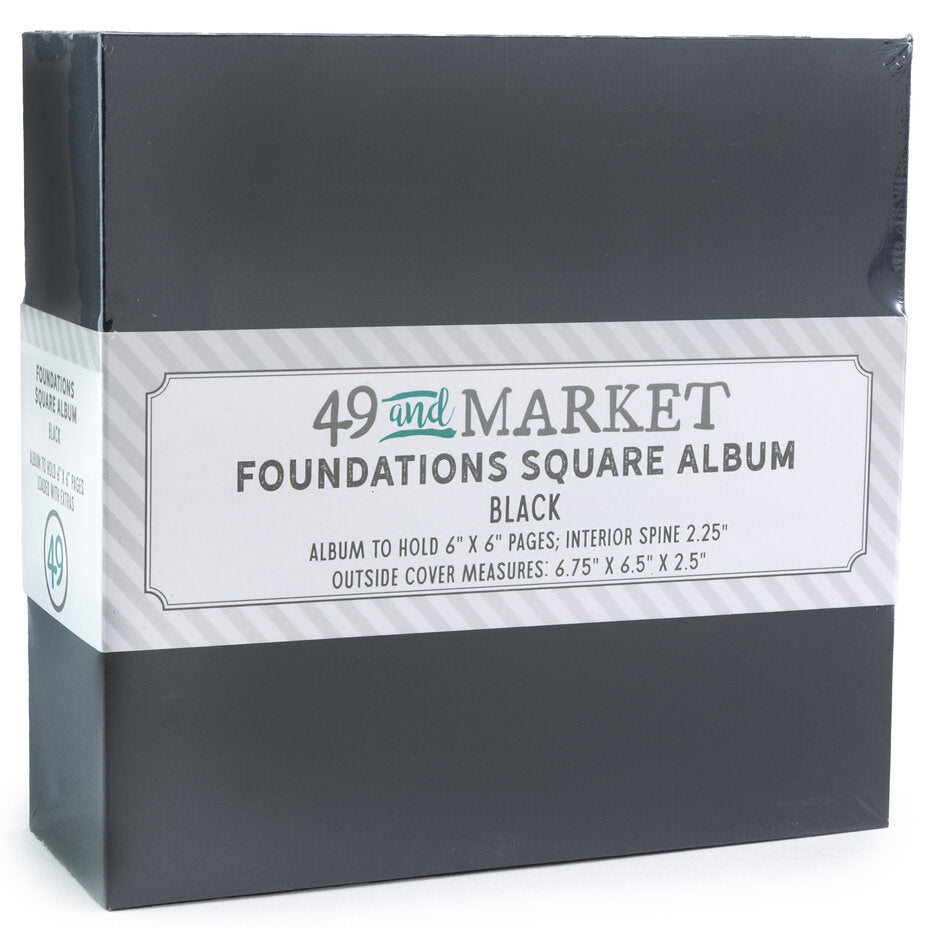 49 & Market Foundations Square Album - Black - FA-36732