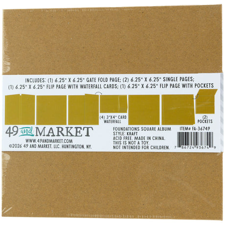 49 & Market Foundations Square Album - Kraft - FA-36749