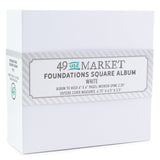 49 & Market Foundations Square Album - White - FA-36725