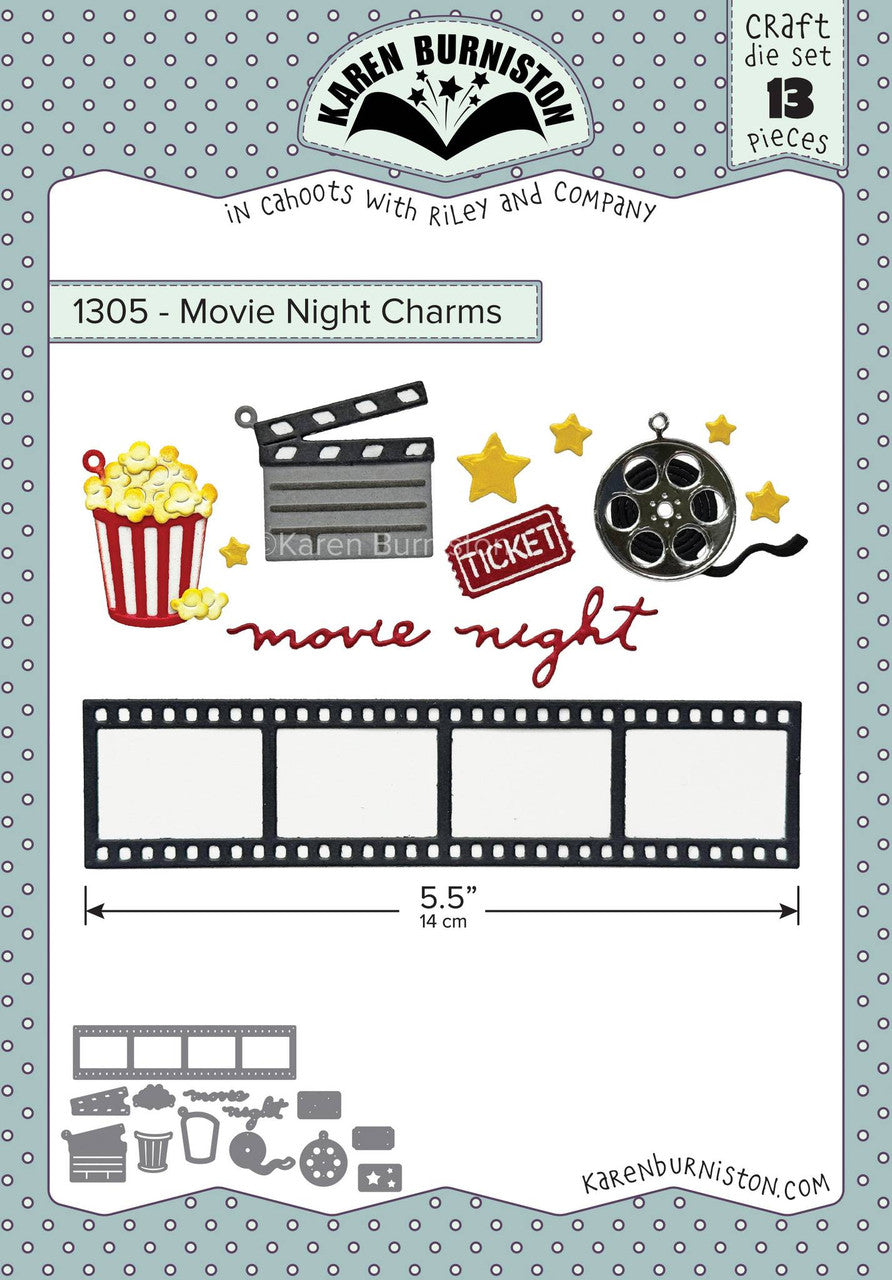 Karen Burniston 1305 - Movie Night Charms