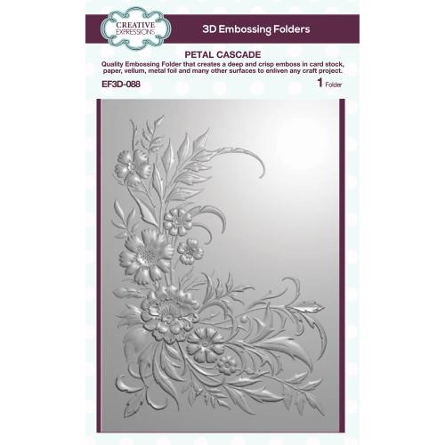 Creative Expressions Petal Cascade 3D Embossing Folder (EF3D-088)