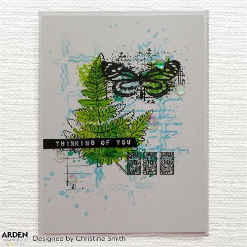 Arden Creative Studio HIDDEN CREEK Clear Stamp Set- Ledger Wings