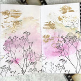 Arden Creative Studio Maker Series Wispy Stems 4in x 8in Clear Stamp Set