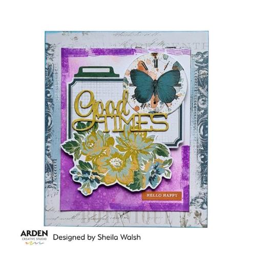 Arden Creative Studio Sentiment Series Stacked Good Times-Craft Die