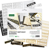 Katy Sue Foiled Birthday Straight Banners Selection, Pack of 4