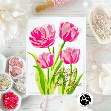 Alex Syberia Designs Spring Tulips Stencil Set ASD-STE-190