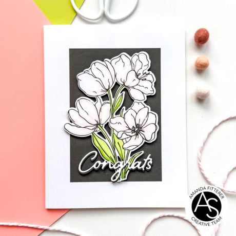 Alex Syberia Designs Tulips in Bloom Stamp Set ASD-STA-194