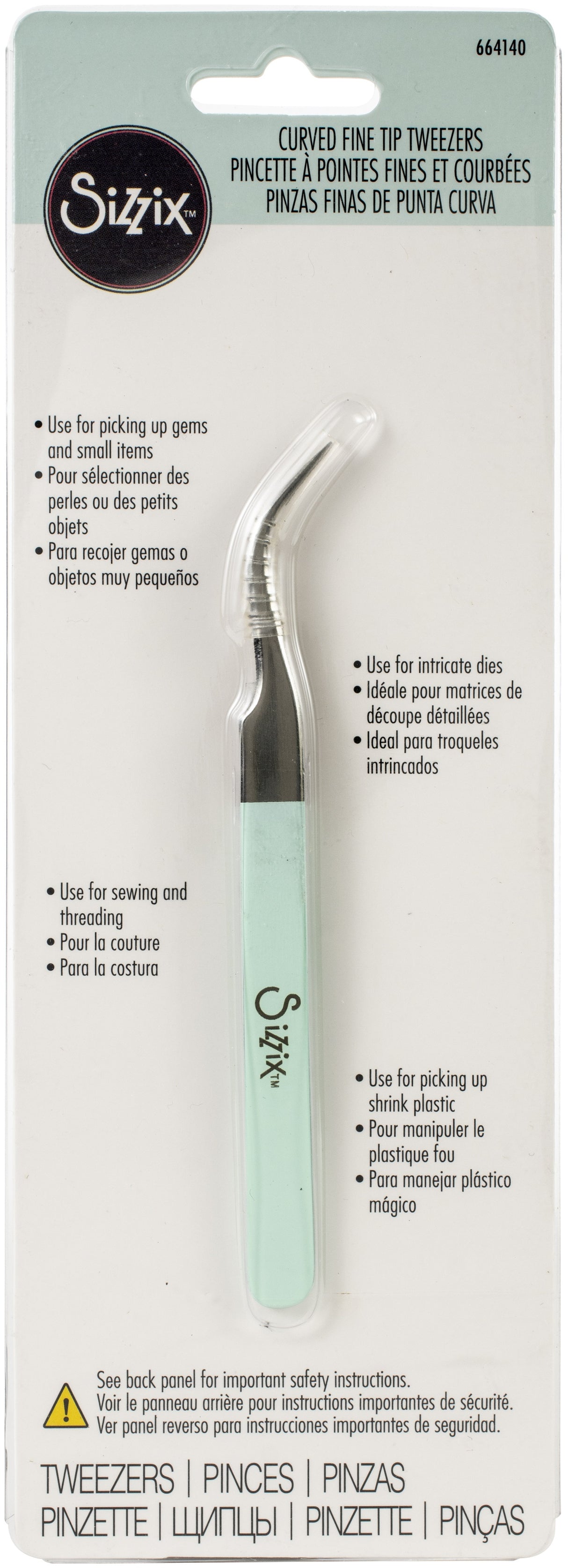 Sizzix Tweezers Curved Fine Tip