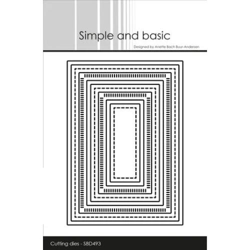 Simple and Basic Combi Striped Frames - A7 Dies (SBD493)