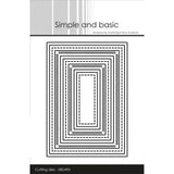 Simple and Basic Combi Striped Frames - A7 Dies (SBD493)