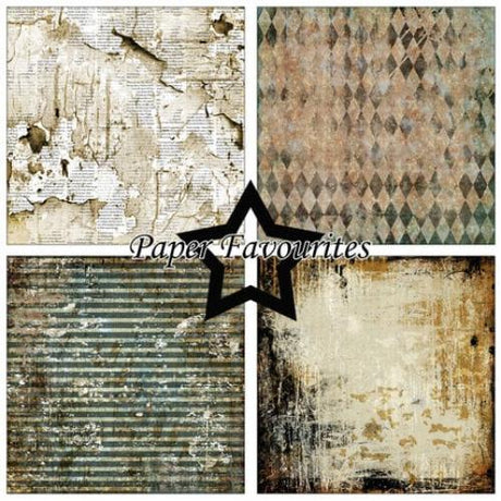 Paper Favourites Grunge 6x6 Inch Paper Pack (PF518)