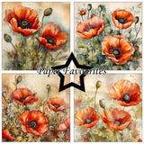 Paper Favourites Poppy 6x6 Inch Paper Pad (PF533)