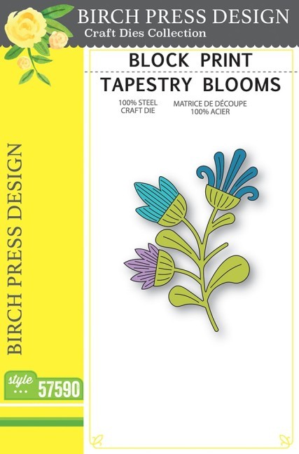 Birch Press Design Block Print Tapestry Blooms