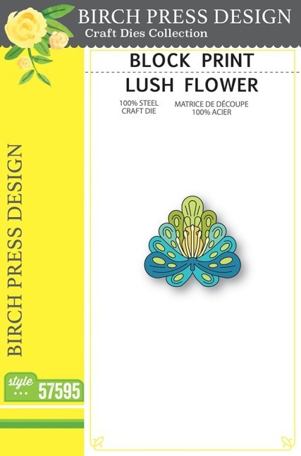 Birch Press Design Block Print Lush Flower