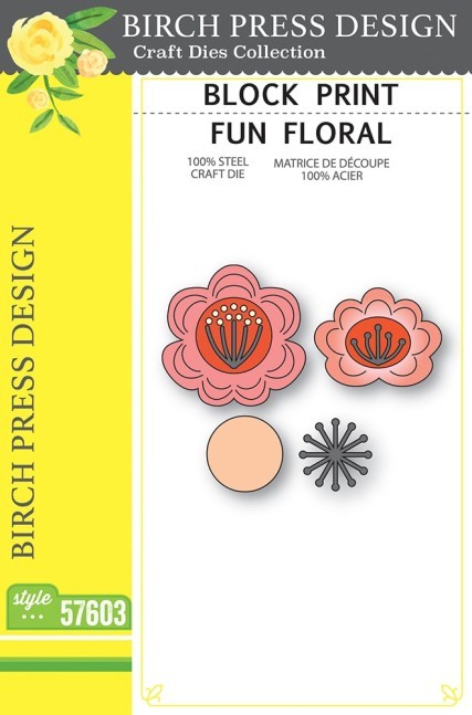 Birch Press Design Block Print Fun Floral