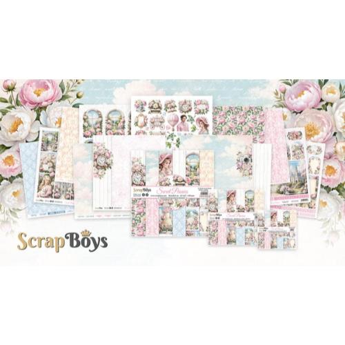 ScrapBoys Sweet Peonies 12x12 Inch Paper Pad (SB-SWPE-08)