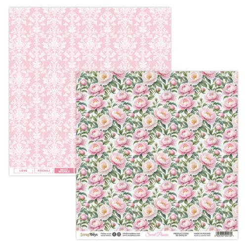 ScrapBoys Sweet Peonies 12x12 Inch Paper Pad (SB-SWPE-08)