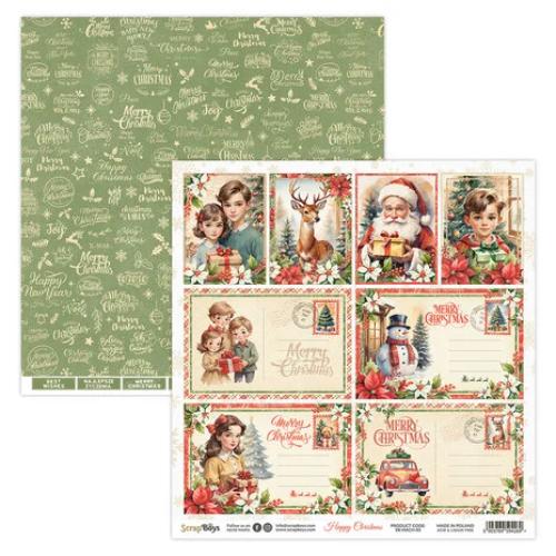 ScrapBoys Happy Christmas 12x12 Inch Paper Pad (SB-HACH-08)